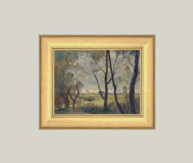 The Woods Framed Vintage Art
