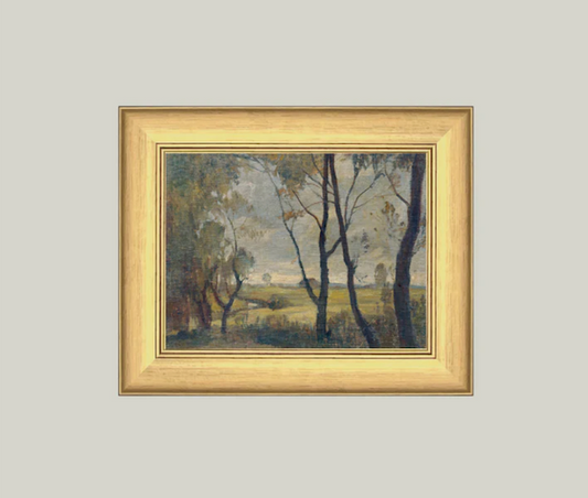 The Woods Framed Vintage Art