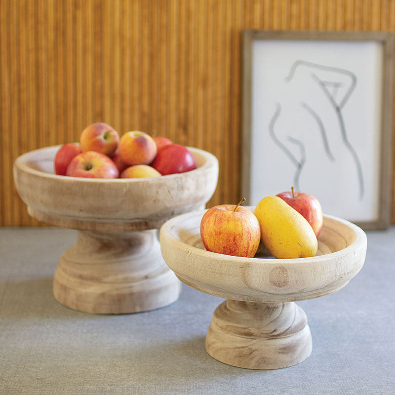 Turned Wooden Compotes - 2 sizes