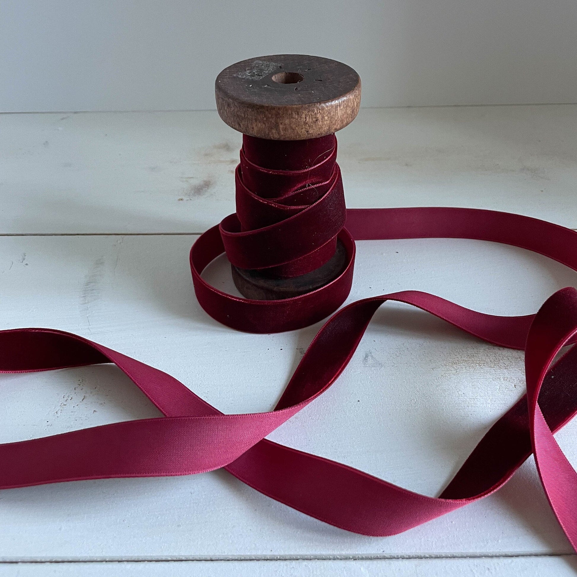 Velvet Ribbon - Burgundy | 3/4" Width | 11 Yard Roll