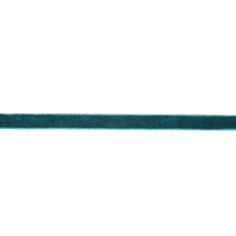 Teal ribbon on a white background