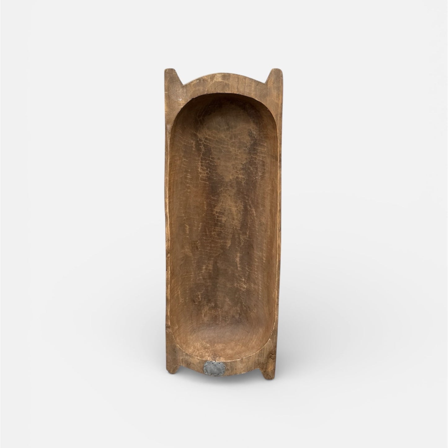 Wooden dough bowl