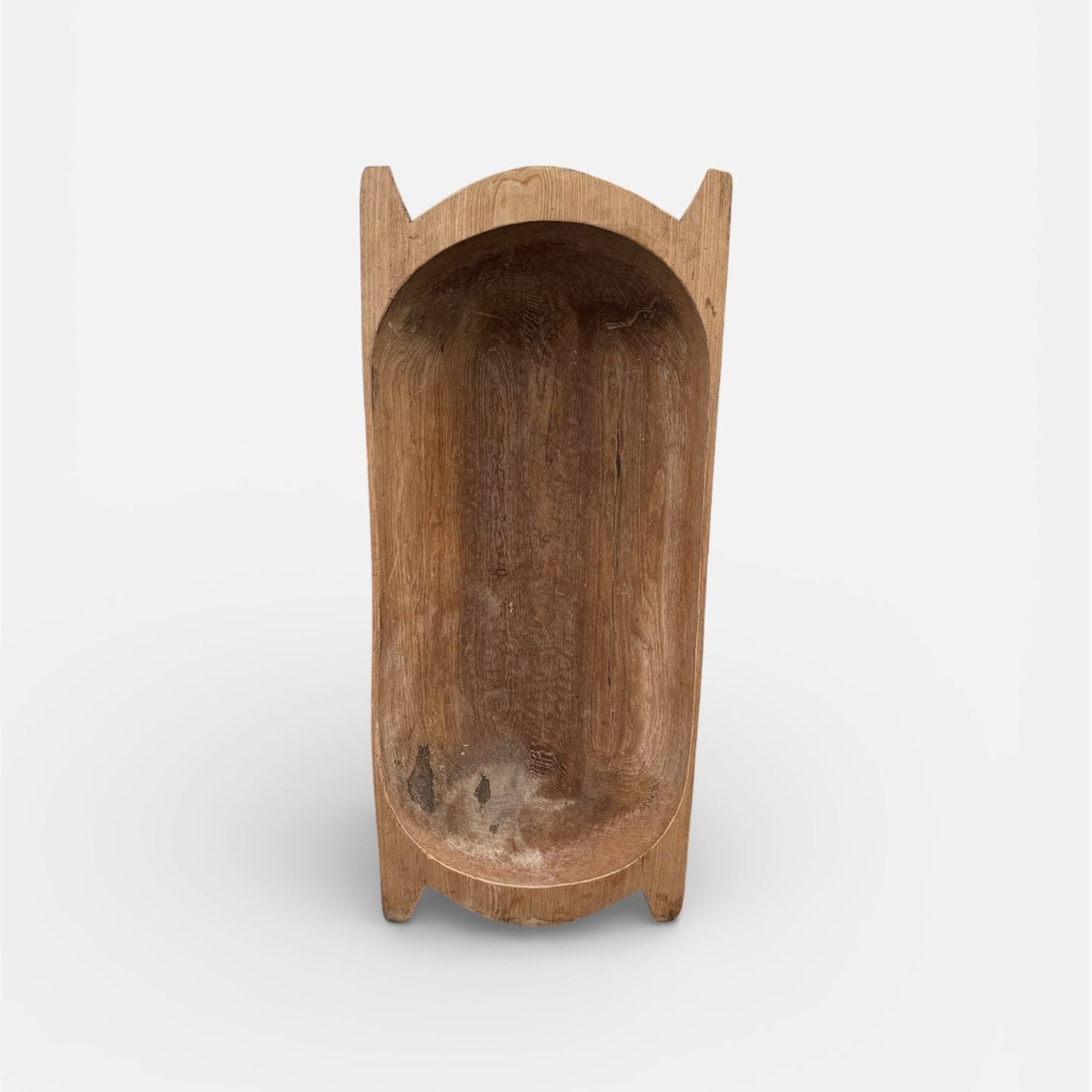 Wooden dough bowl