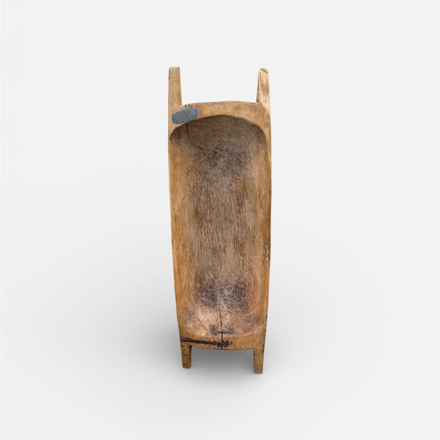 Wooden dough bowl