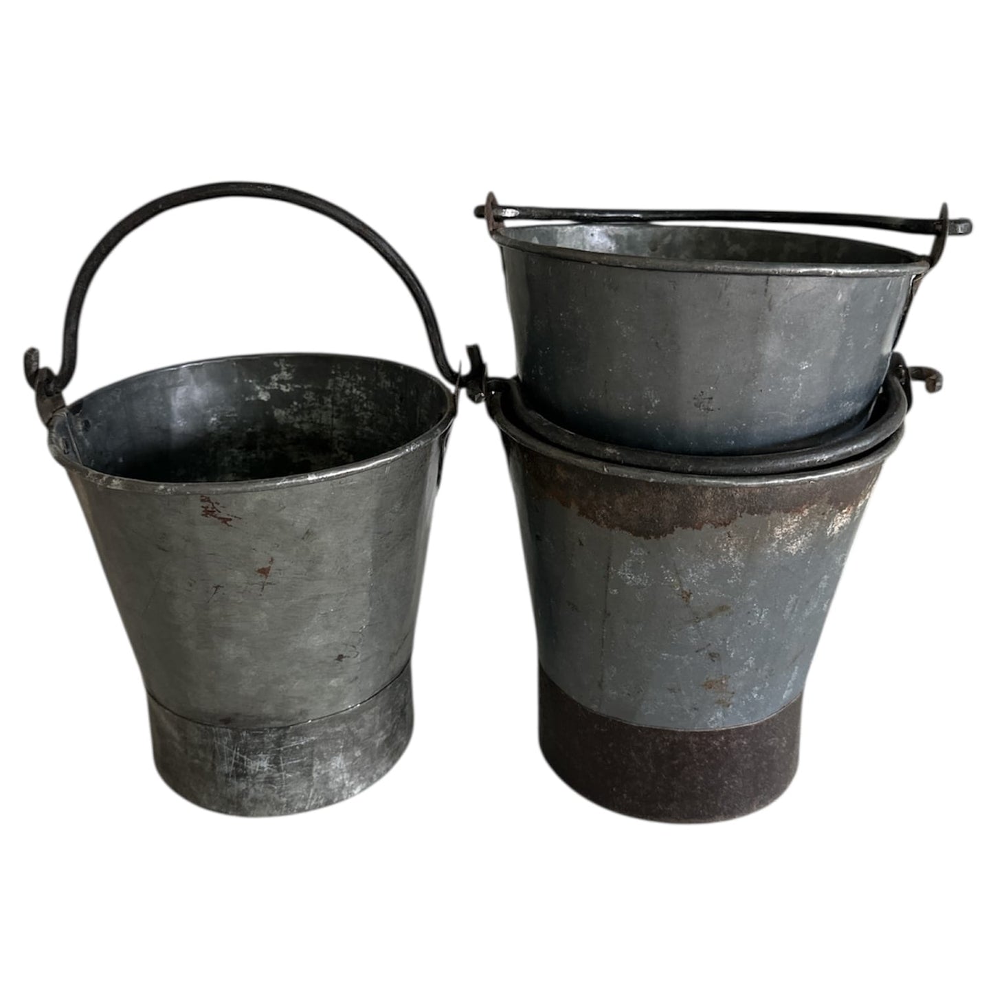 Vintage Metal Bucket with Handle 1