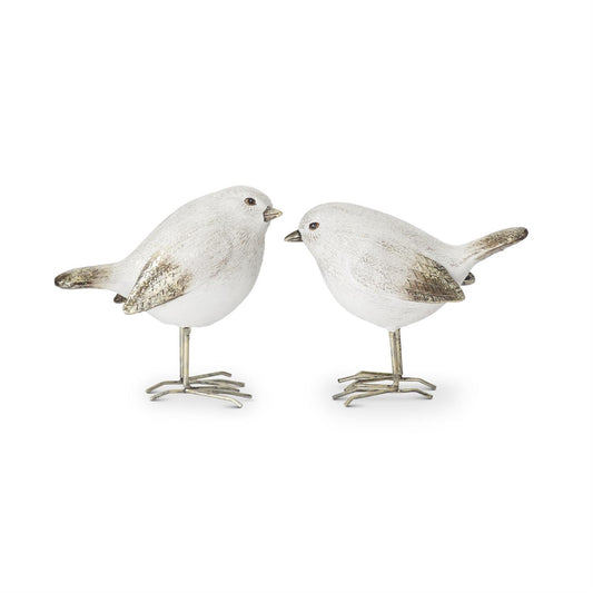 White_And_Gold_Glittered_Birds