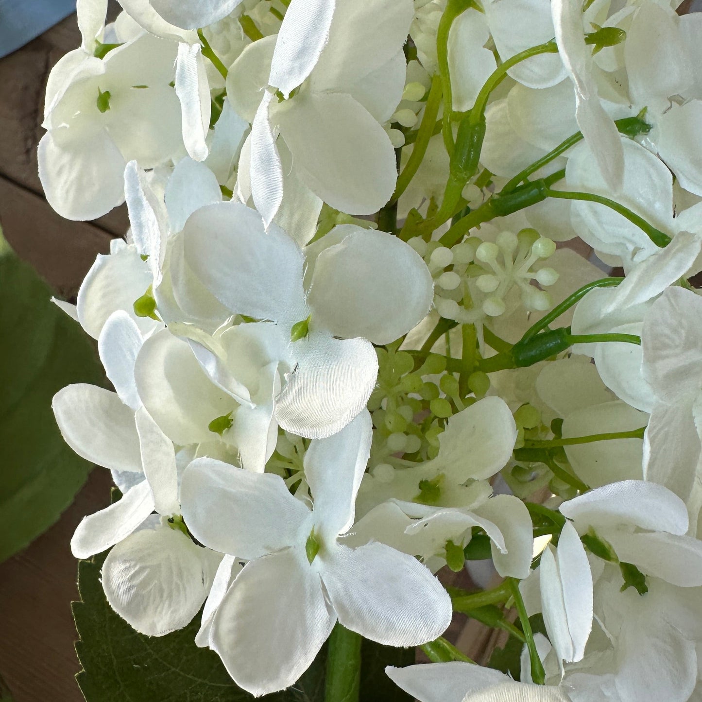 White Cone Hydrangea Stem 38.5" - Artificial Flower