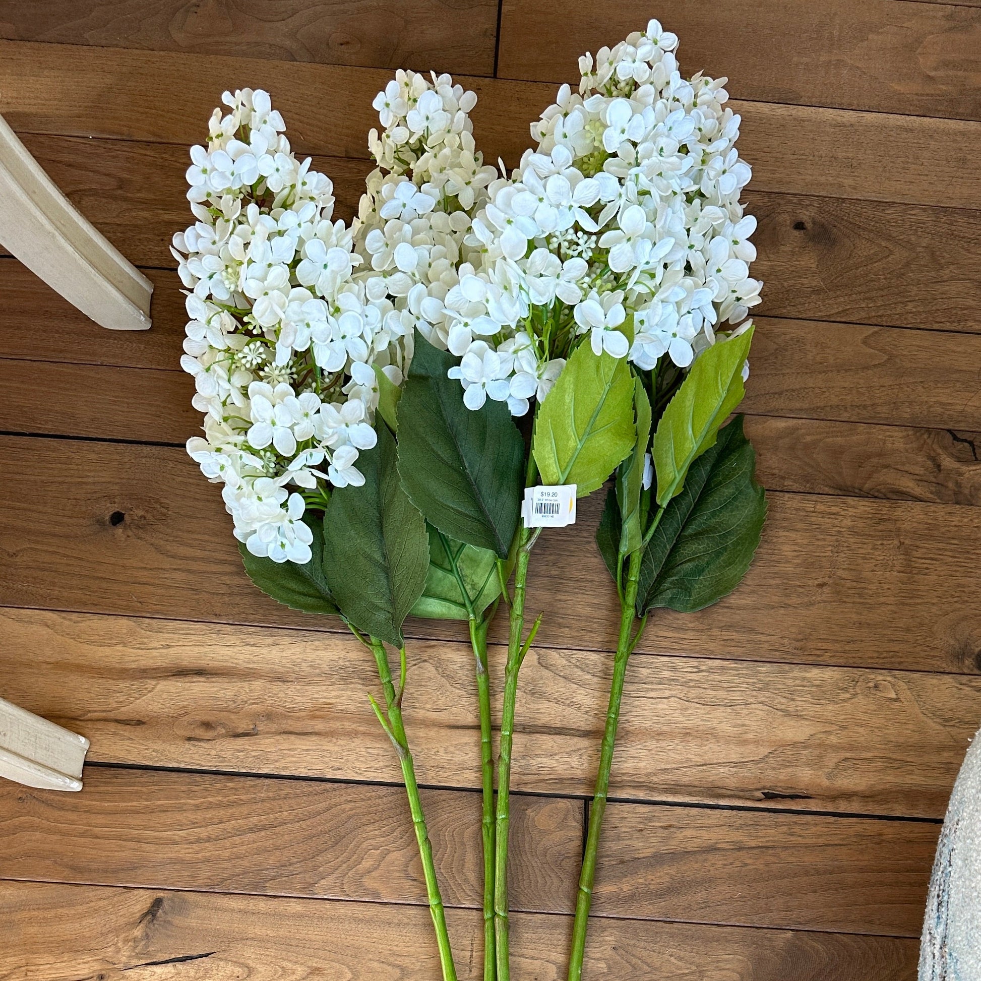 White Cone Hydrangea Stem 38.5" - Artificial Flower