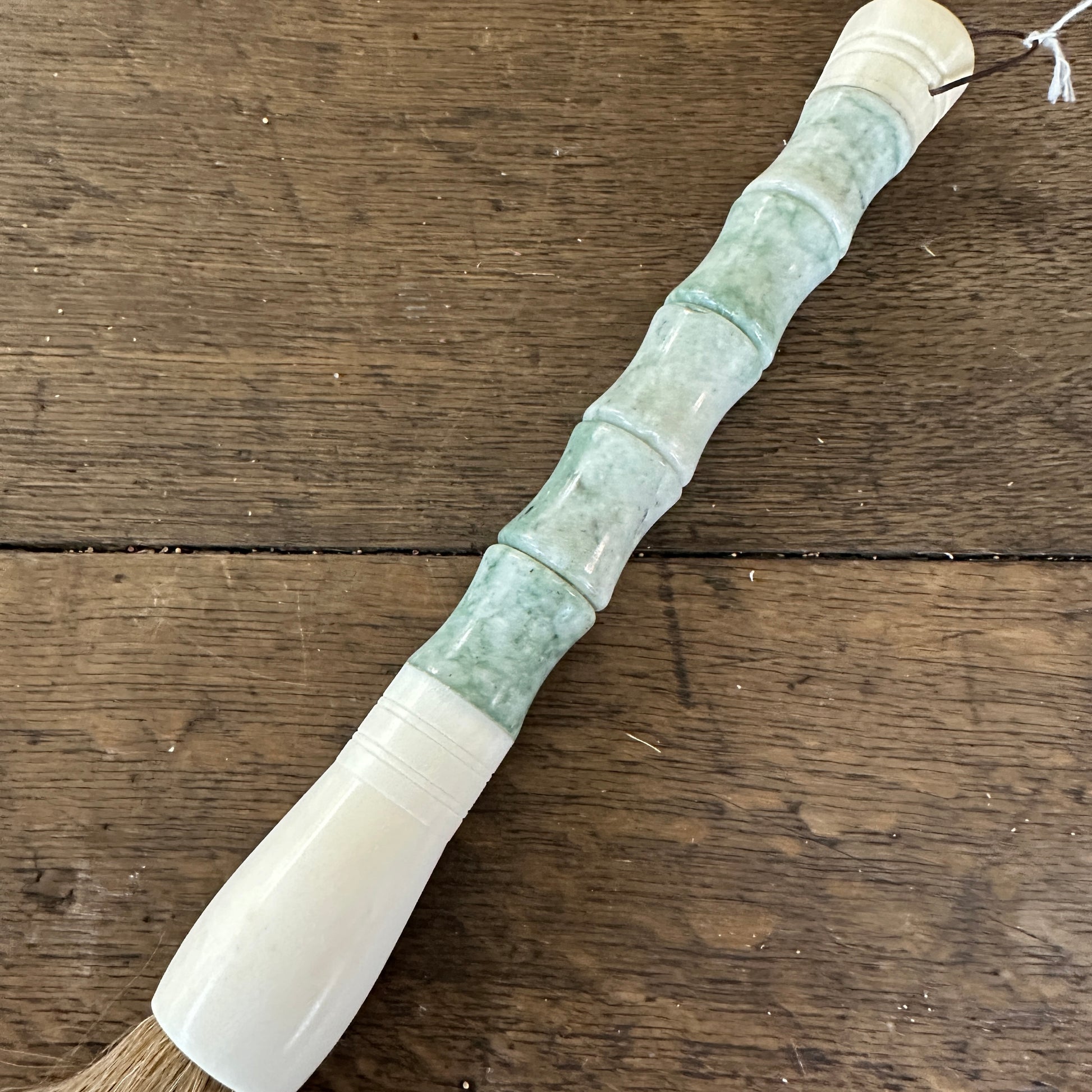 White Cylindrical Jade Calligraphy Brush