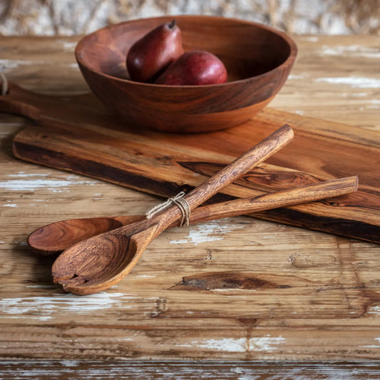 Wooden Server Spoons - Set of 2