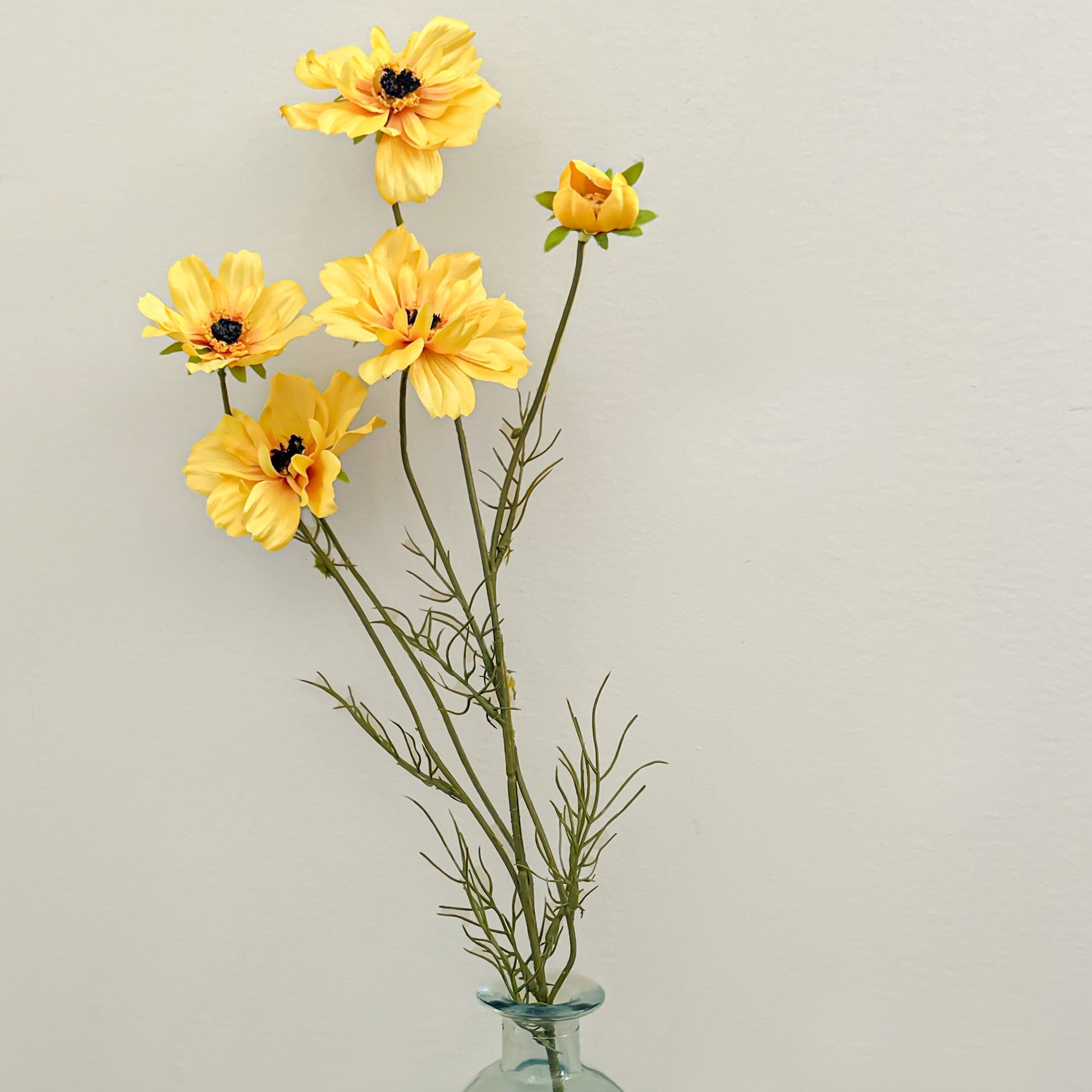 Artificial yellow cosmos stems