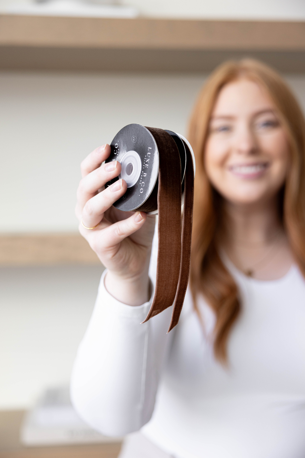 Ribbon Brown Velvet Christmas Decor Luxe B Co.