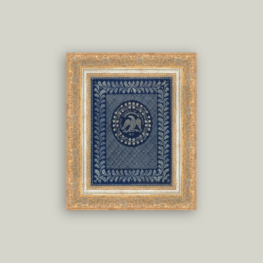 America in Blue Framed Canvas Wall Art | Patriotic Home Decor