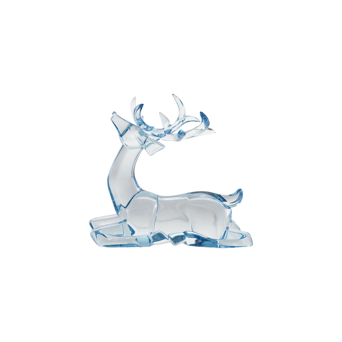 Blue Acrylic Deer Christmas Decor – Sitting & Standing Styles