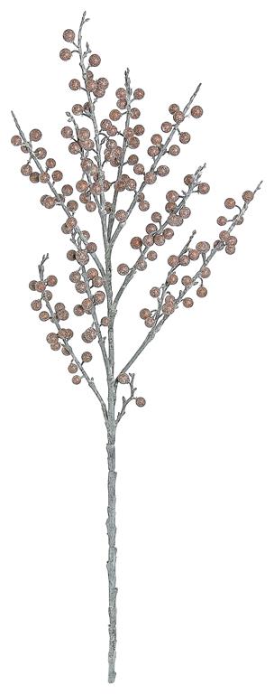 Brown Washed Berry Spray 28" - Faux Botanical Stem