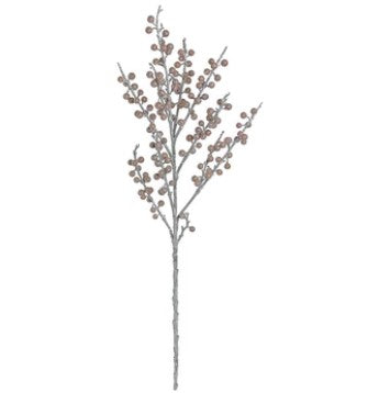 Brown Washed Berry Spray 28" - Faux Botanical Stem