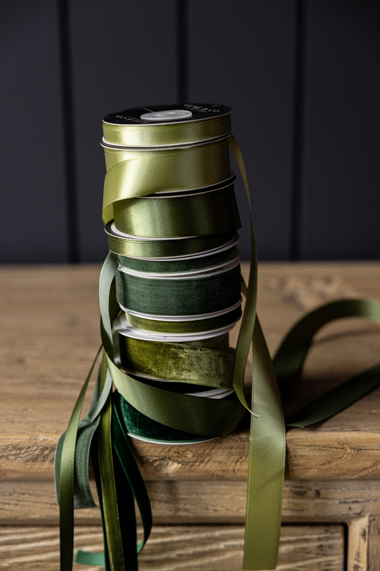 1/3" Velvet Ribbon in Emerald Green