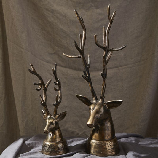 DEERHEAD from Evolution Home decor makes for a rustic decorative piece for deer lovers and hunters.