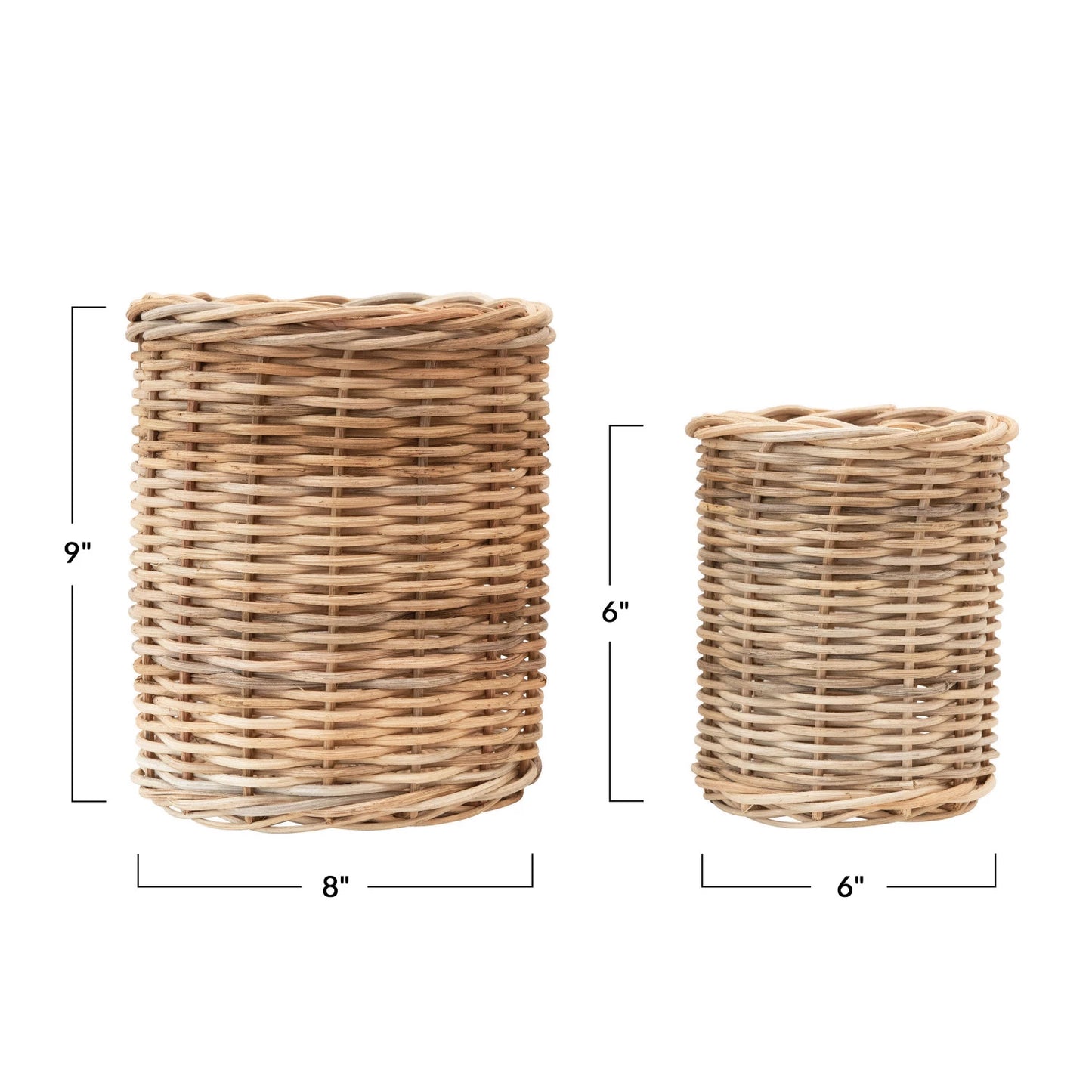 Hand-Woven Wicker Basket/Container