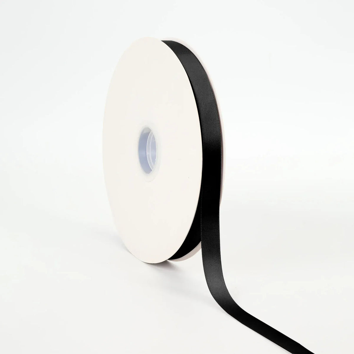 Double-Faced Satin Ribbon - Black | 5/8" Width | 100 Yard Roll
