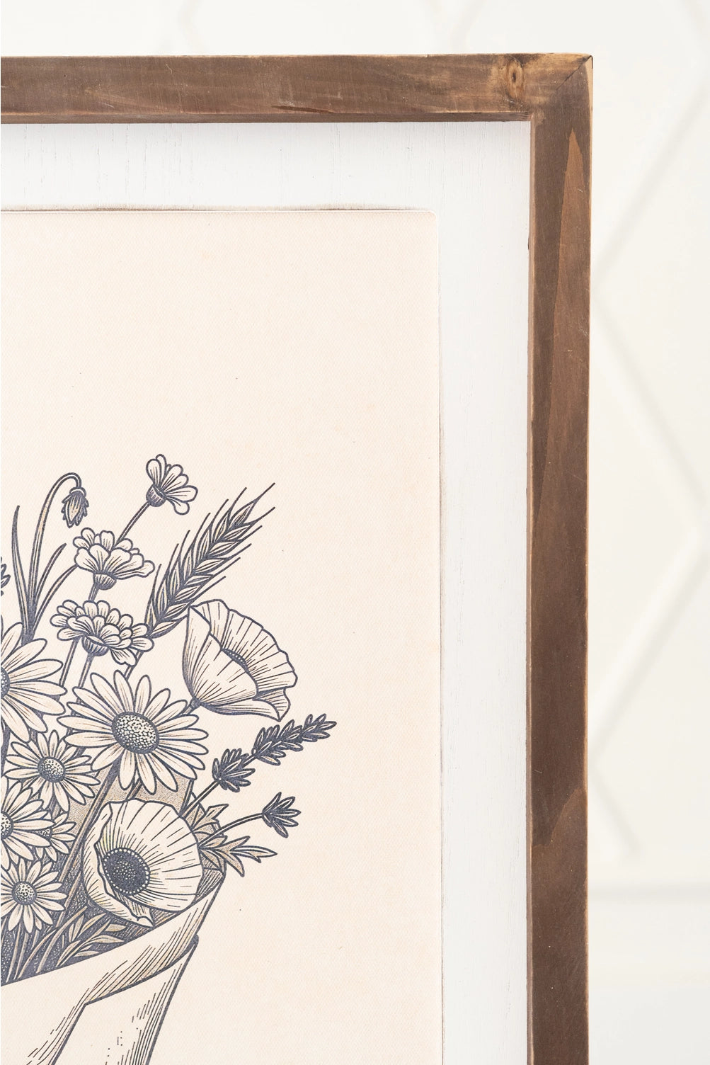 Double-Sided Decorative Frame - Floral Bouquet & Pumpkin with Crow | 17" x 24" x 1.5"