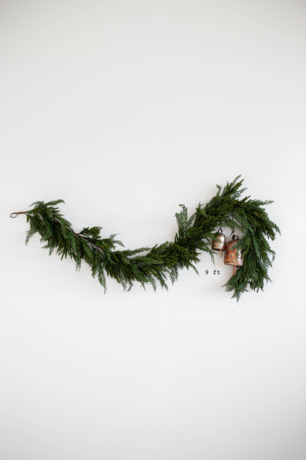 9' Norfolk & Cypress Mix Real Touch Faux Christmas Garland