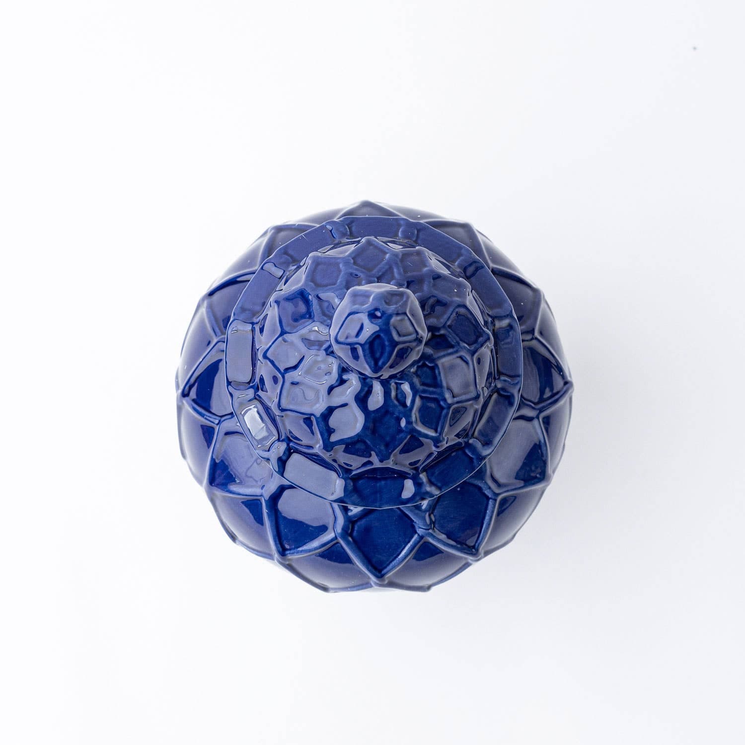 Navy Textured Ginger Jars - Three Sizes