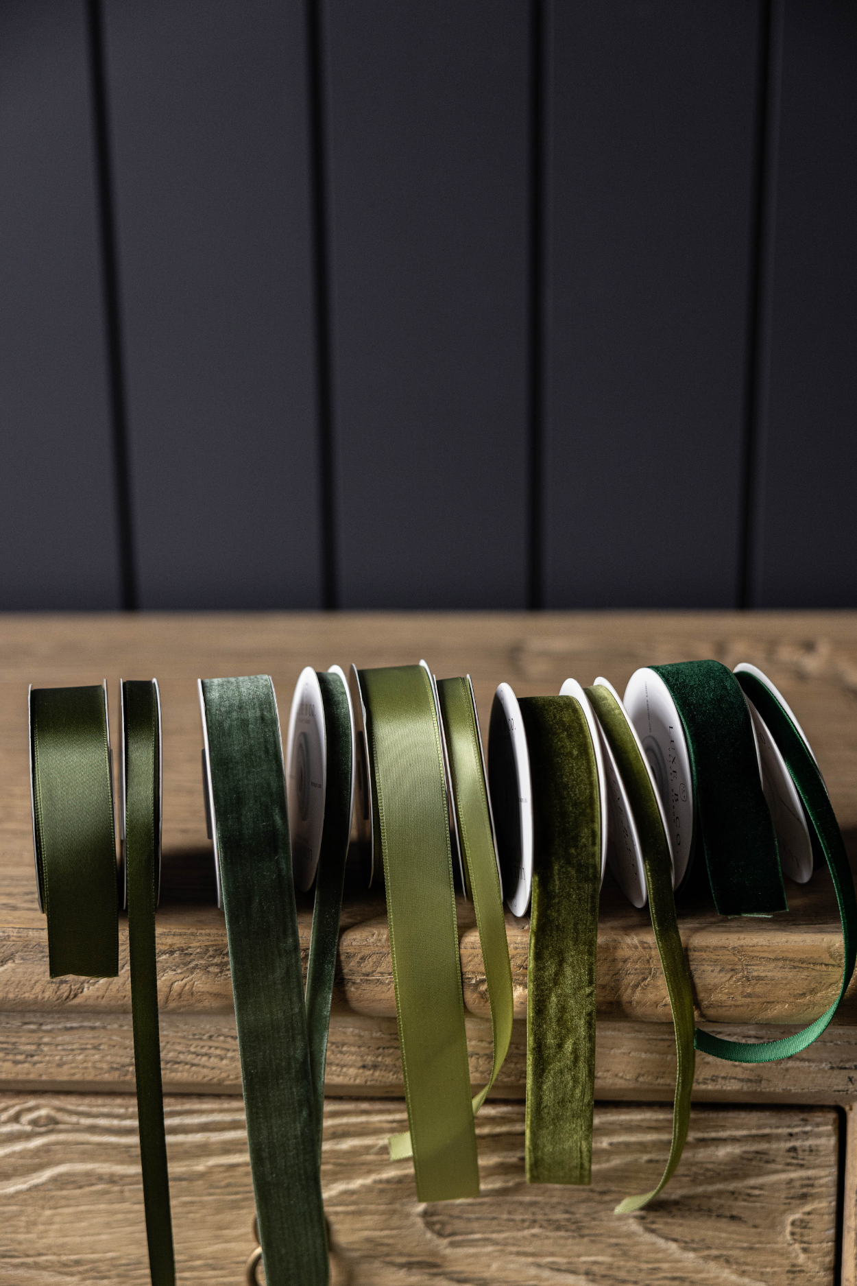 1/3" Velvet Ribbon in Emerald Green