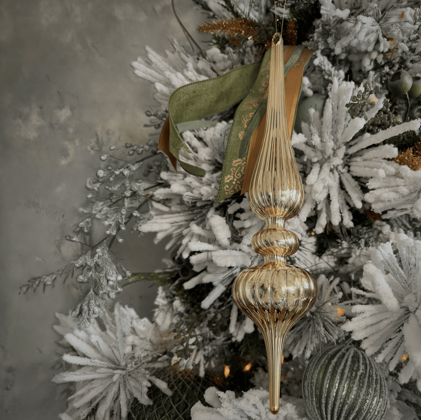 Finial Ornament 14" - Gold, Bronze & Copper