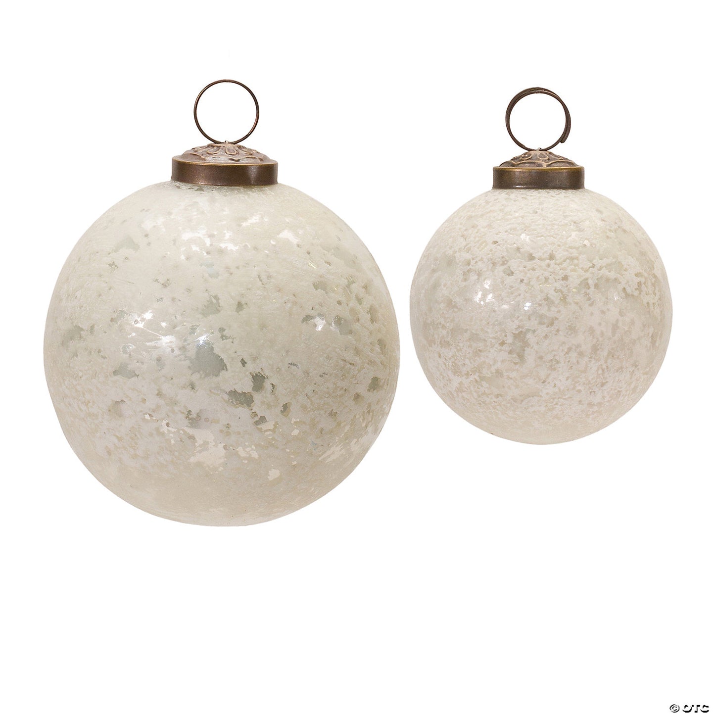 Frosted Ball Ornament 3"D or 4"D Glass