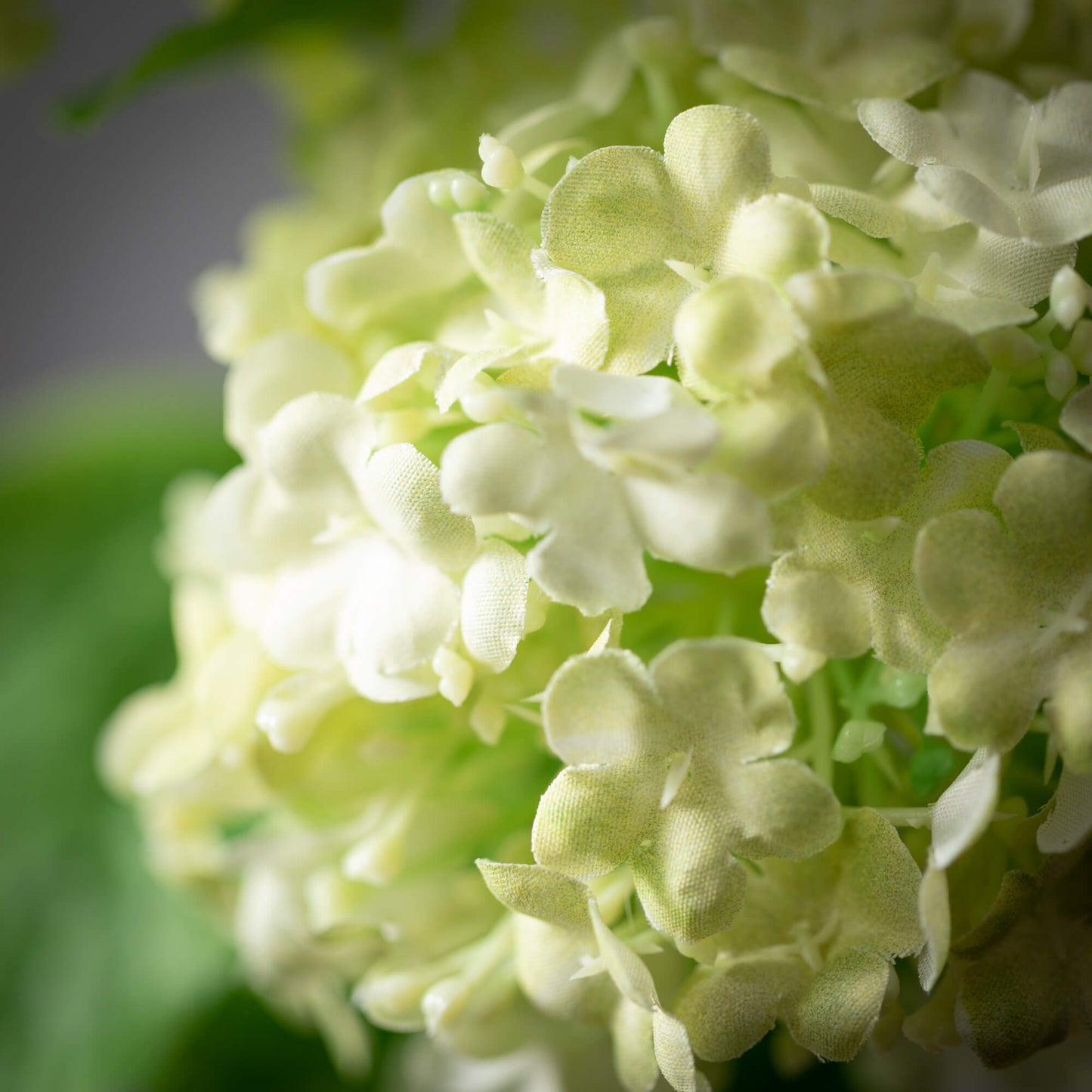 31 INCH GREEN SNOWBALL HYDRANGEA 3 BLOOM STEM