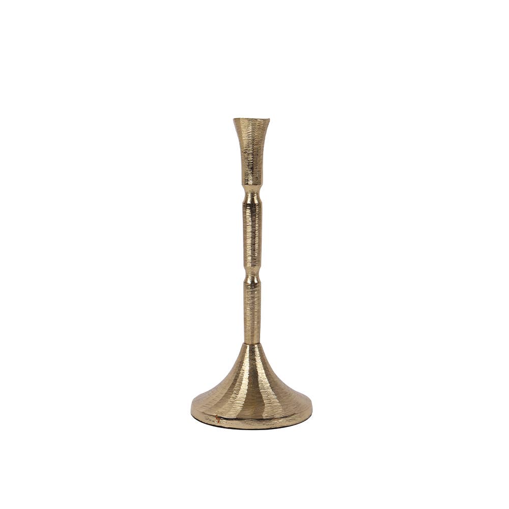 Gold_Textured_Taper_Candle_Holder