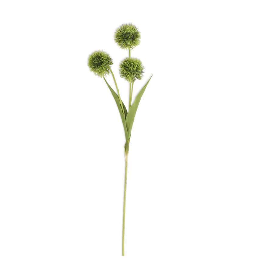 Green Ball Flower Stem 26 Inch - Faux Floral Greenery