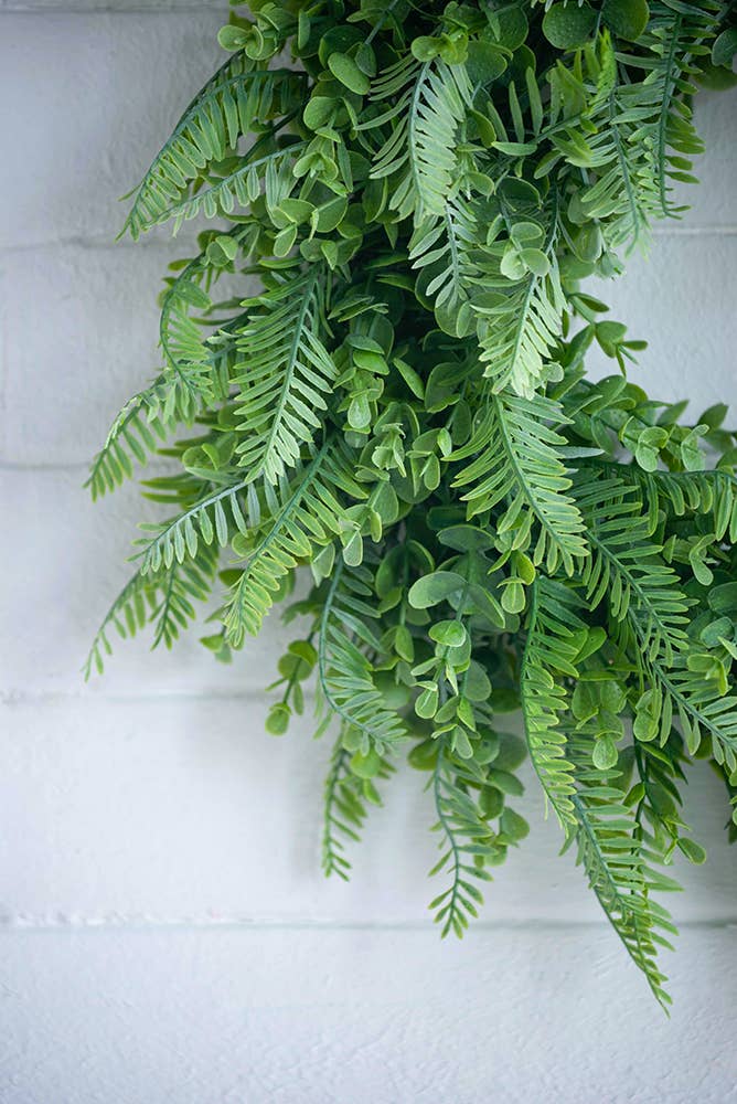 Greenery Wreath 20" - Faux Floral Artificial Greenery