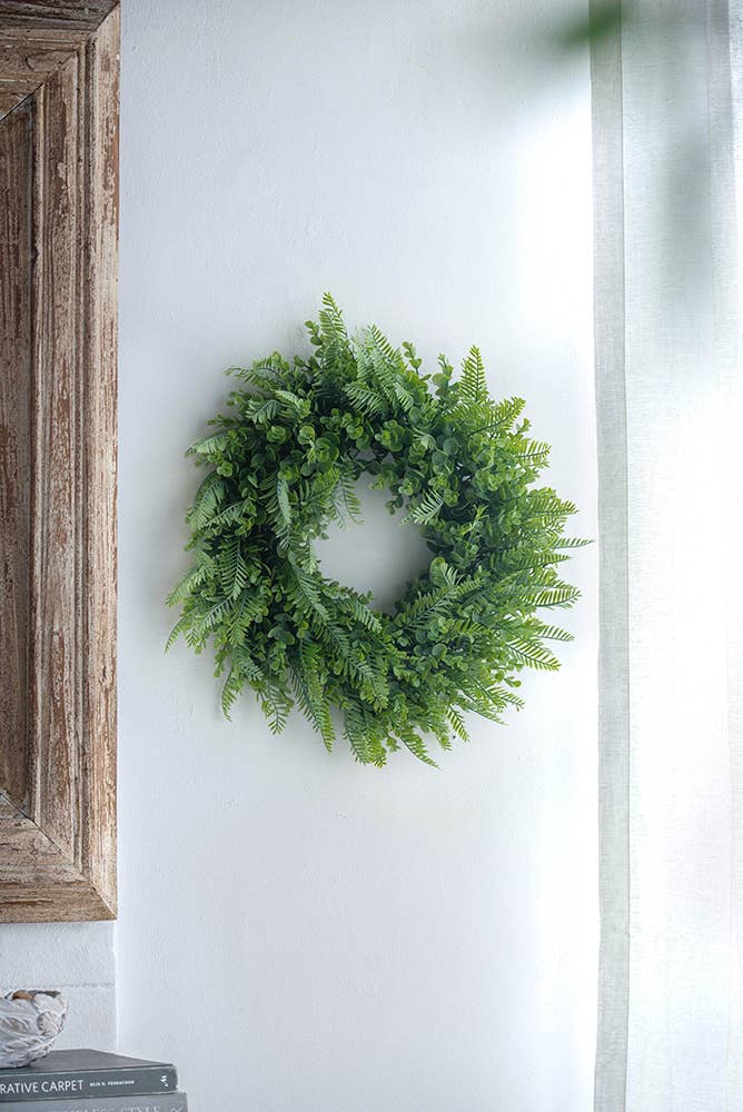 Greenery Wreath 20" - Faux Floral Artificial Greenery