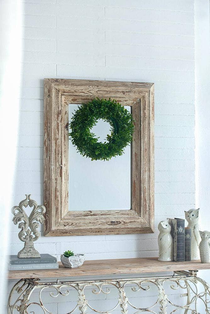 Greenery Wreath Set of 2 - 16" & 12" Artificial Faux Floral Greenery