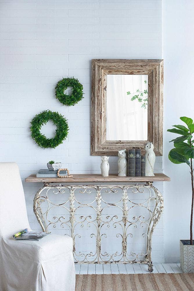 Greenery Wreath Set of 2 - 16" & 12" Artificial Faux Floral Greenery