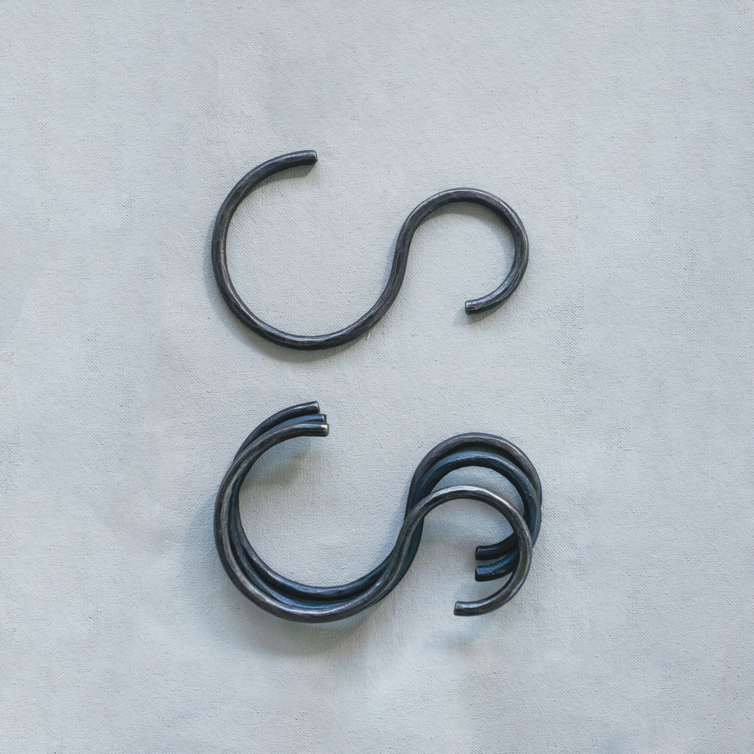 Hand-Forged Iron S-Hook – 6-1/4" Decorative Hanging Hook