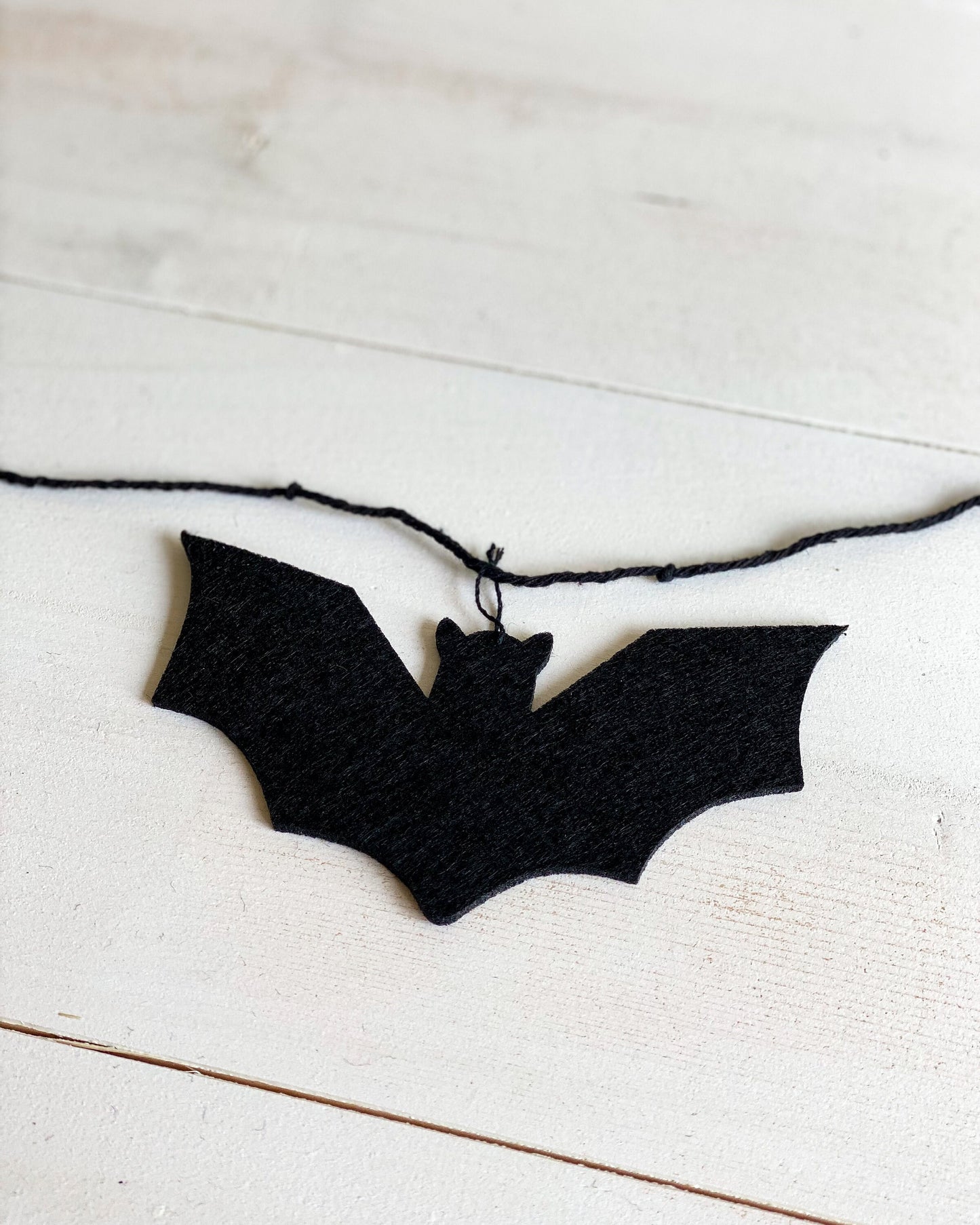 Felt Black Bat Garland