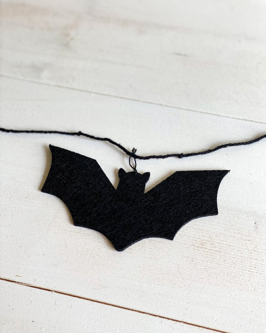 Felt Black Bat Garland