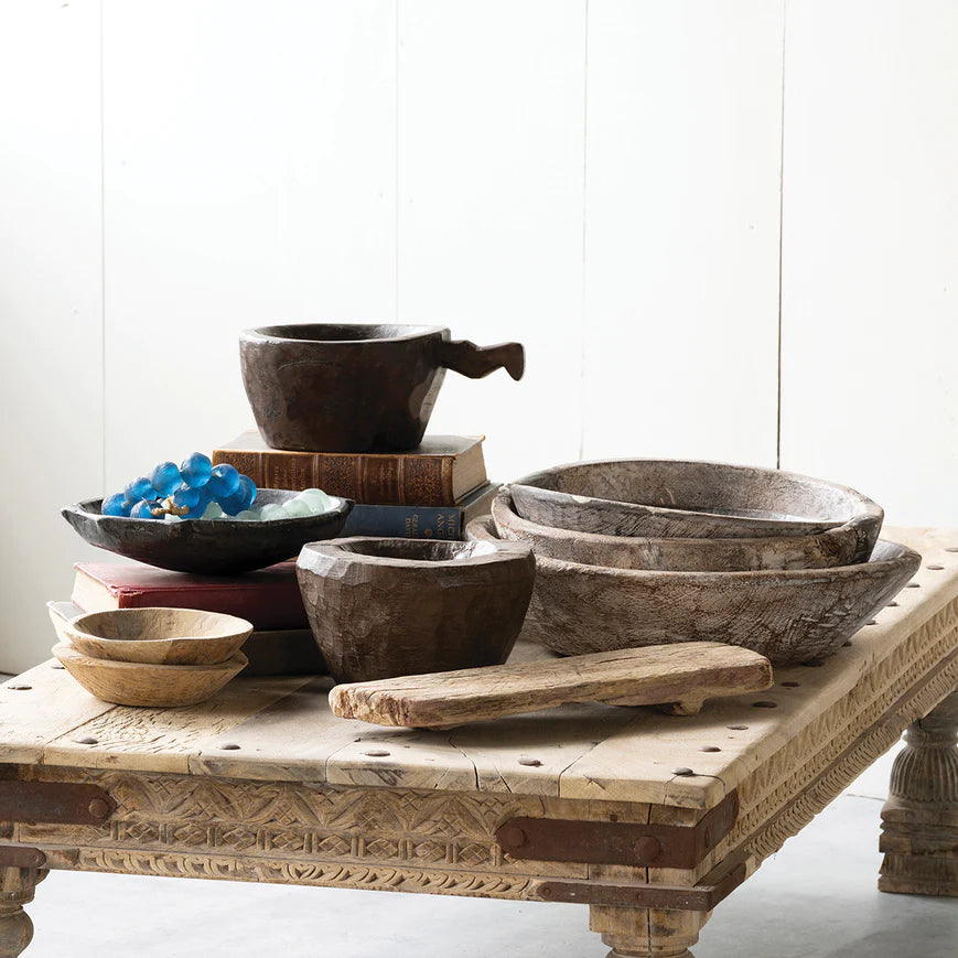 Vintage Bowl, White Washed