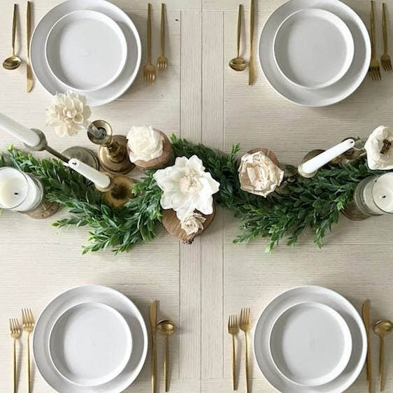 Large Ruscus Leaves Artificial Greenery Garland | 65"