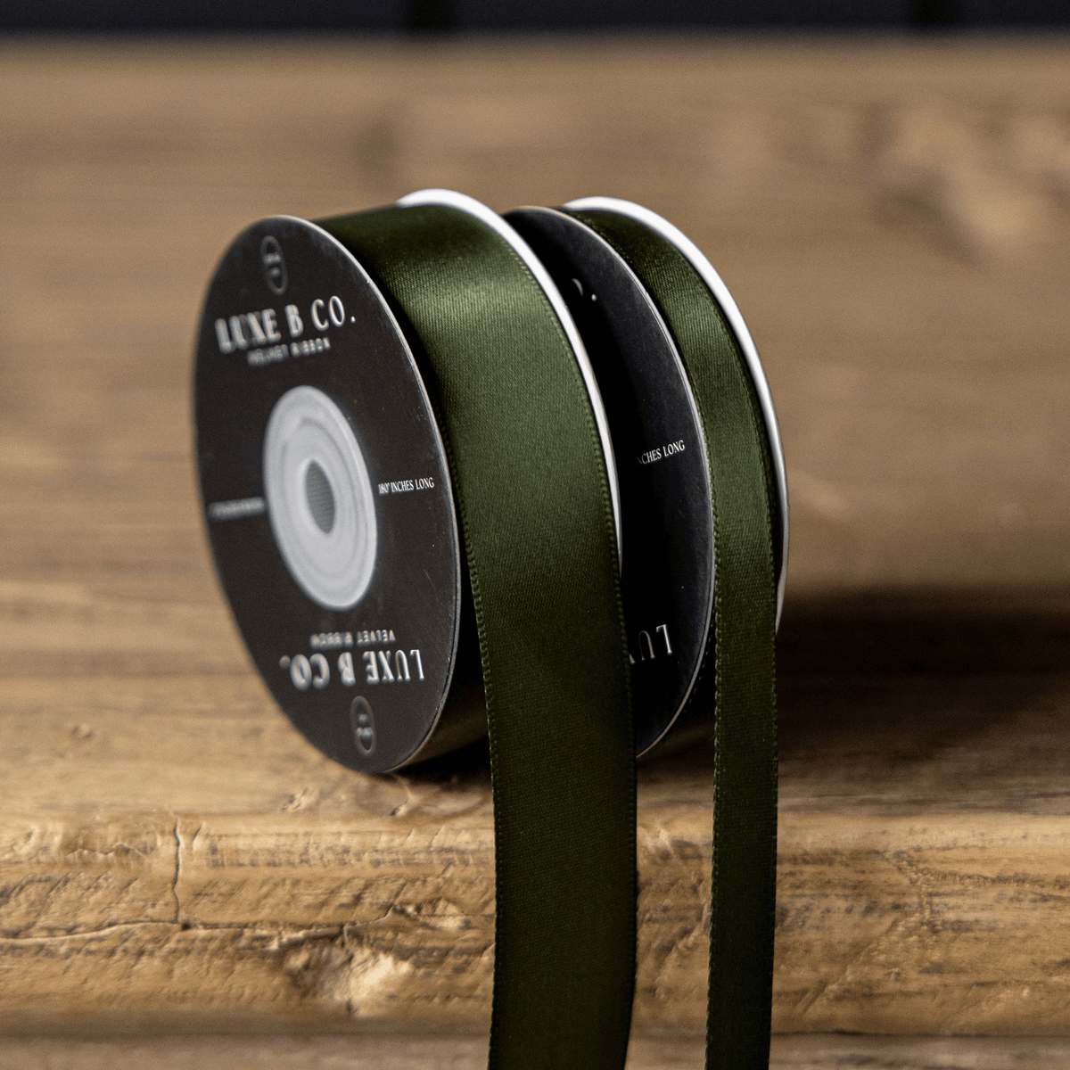 Satin Ribbon - Forest Green | 1/3" & 1" Width | 180" Length