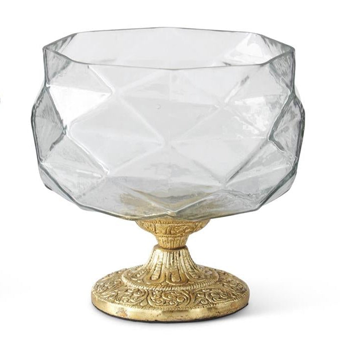 set-of-2-glass-bowls-with-gold-pedestals