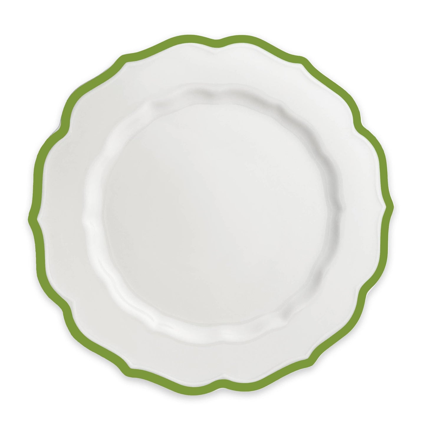 Stella Scalloped Verde Dinner Plate