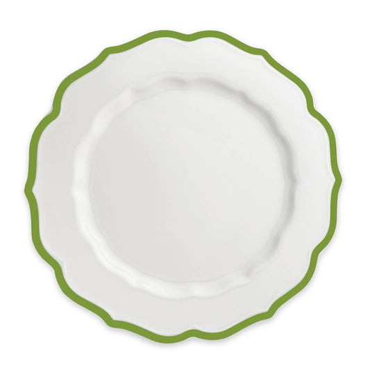 Stella Scalloped Verde Dinner Plate
