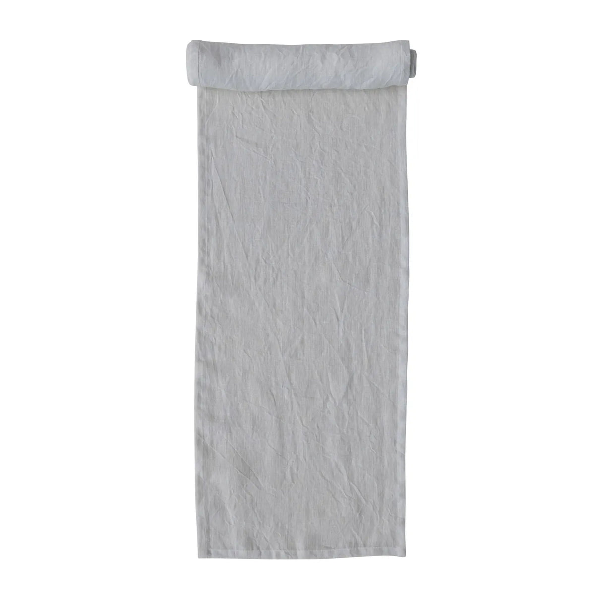 Stonewashed Linen Table Runner 108" x 14" - Ivory