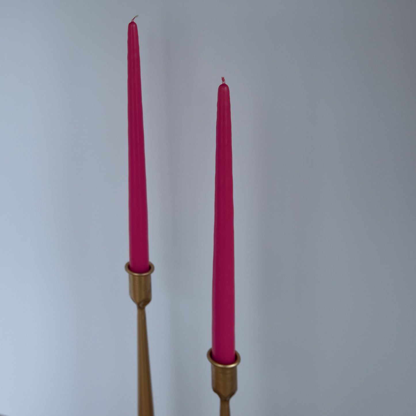 Raspberry Hand-Dipped Tapered Candle - Box of 12 - Unscented