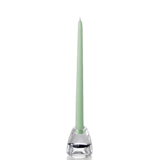 sage green taper candle