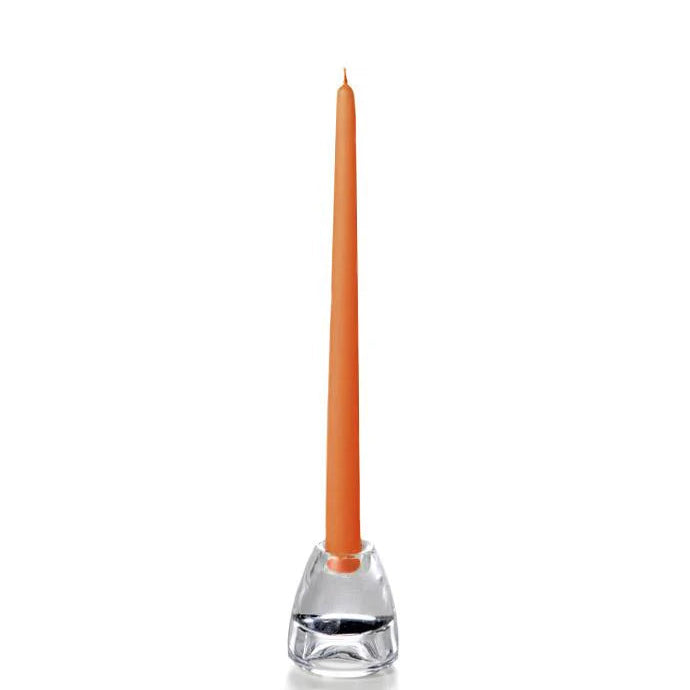 Sienna colored taper candle 12 inches